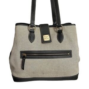 Dooney & Bourke Black and Grey Tote Bag